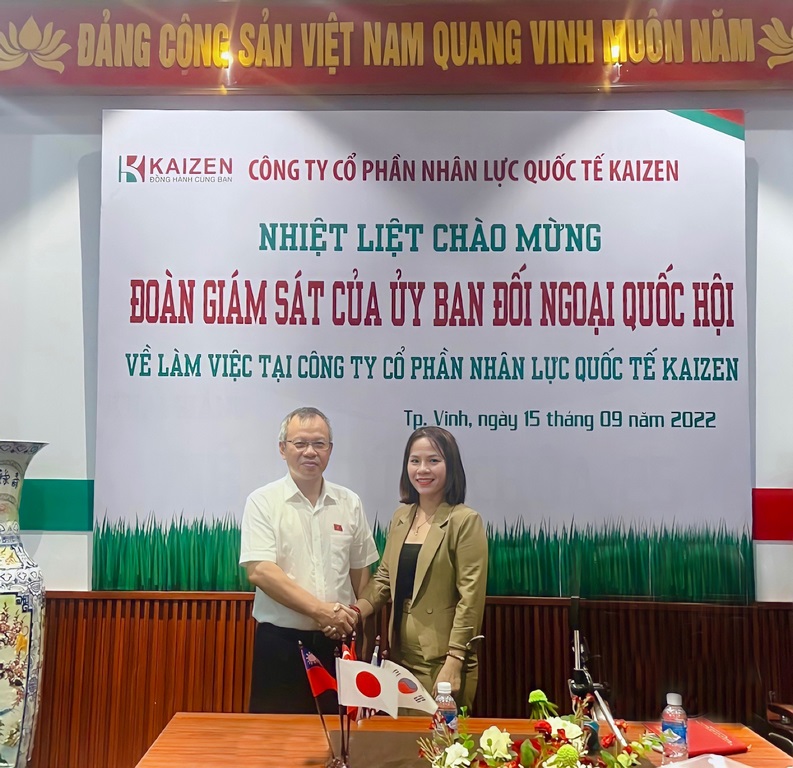 Kaizen tiếp đoàn Ủy ban đối Ngoại Quốc hội 09/2022 | Công ty CP Nhân lực Quốc tế Kaizen